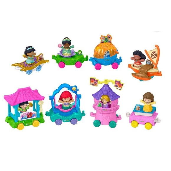 Fisher-Price Little People Disney Princess Parade Set With Ariel Belle Rapunzel